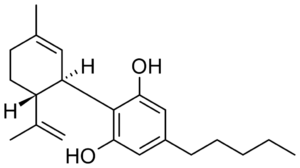 Cannabidiol molecular structre